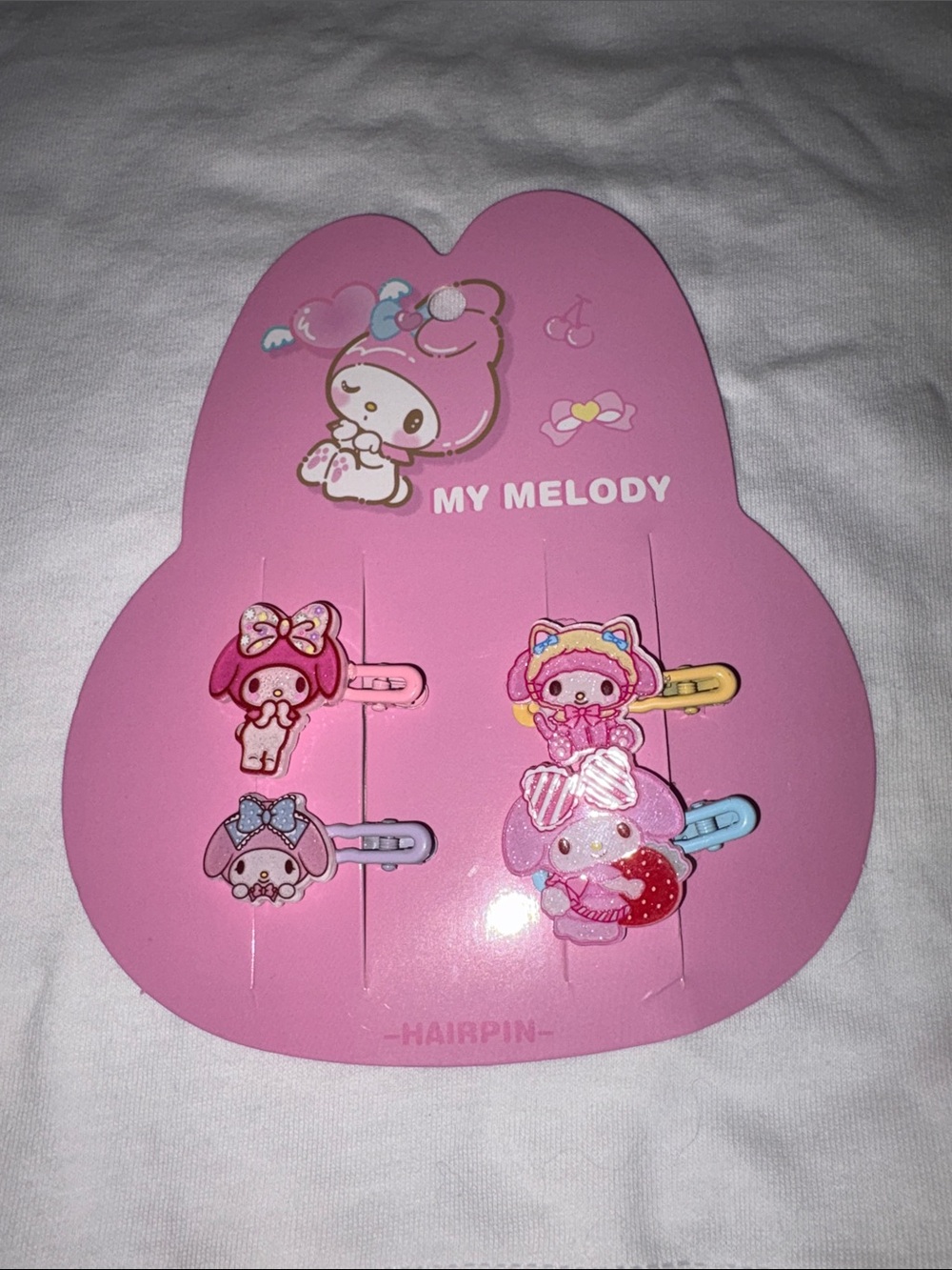 My Melody Hair Clips- 4 pack